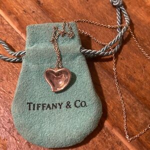 Tiffany & Co Heart shaped sterling silver necklace